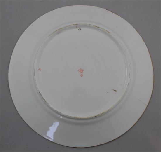 A Derby plate, early 19th century, 22cm, hairline crack